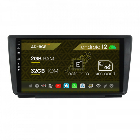 Navigații auto dedicate - Navigatie Skoda Octavia 2, Android 12, E-Octacore / 2GB RAM + 32GB ROM, 9 Inch - AD-BGE9002+AD-BGRKIT038
