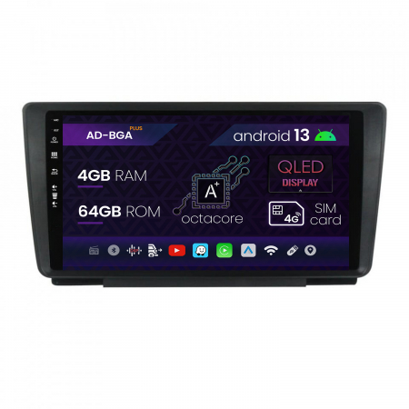 Navigații auto dedicate - Navigatie Skoda Octavia 2, Android 13, A-Octacore / 4GB RAM + 64GB ROM, 9 Inch - AD-BGA9004+AD-BGRKIT038