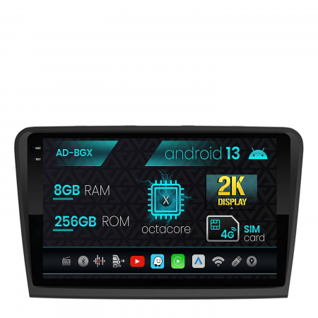Navigații auto dedicate - Navigatie Skoda Superb 2 (2008-2015), Android 13, X-Octacore / 8GB RAM + 256GB ROM, 10.36 Inch - AD-BGX10008+AD-BGRKIT043
