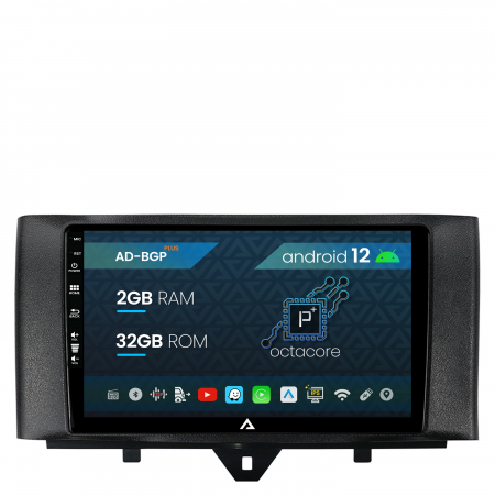 Smart FORTWO 2010-2015 - Navigatie Smart For Two (2010-2015), Android 12, P-Octacore / 2GB RAM + 32GB ROM, 9 Inch - AD-BGP9002+AD-BGRKIT409