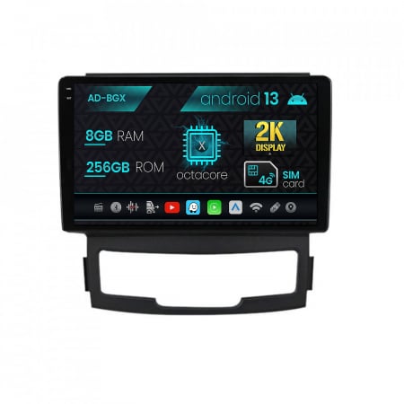 Korando 2010-2013 - Navigatie Ssang Yong Korando (2010-2013), Android 13, X-Octacore / 8GB RAM + 256GB ROM, 9.5 Inch - AD-BGX9008+AD-BGRKIT432