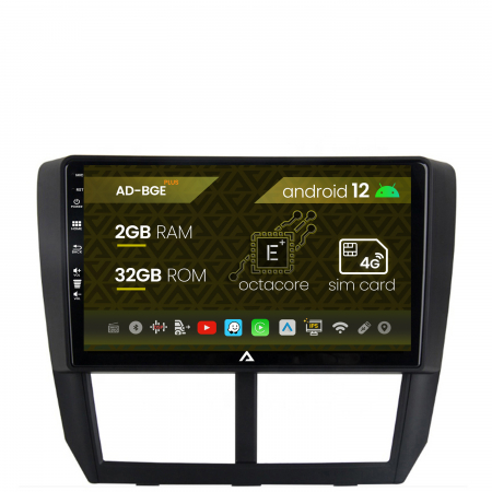Subaru - Navigatie Subaru Forester (2007-2013), Android 12, E-Octacore / 2GB RAM + 32GB ROM, 9 Inch - AD-BGE9002+AD-BGRKIT333