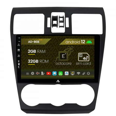 Subaru - Navigatie Subaru Forester (2012-2018), Android 12, E-Octacore / 2GB RAM + 32GB ROM, 9 Inch - AD-BGE9002+AD-BGRKIT334