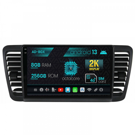 Subaru - Navigatie Subaru Legacy (2004-2010), Android 13, X-Octacore / 8GB RAM + 256GB ROM, 9.5 Inch - AD-BGX9008+AD-BGRKIT338
