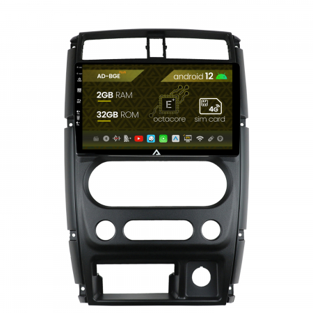 Navigații auto dedicate - Navigatie Suzuki Jimny (2005+), Android 12, E-Octacore / 2GB RAM + 32GB ROM, 9 Inch - AD-BGE9002+AD-BGRKIT315
