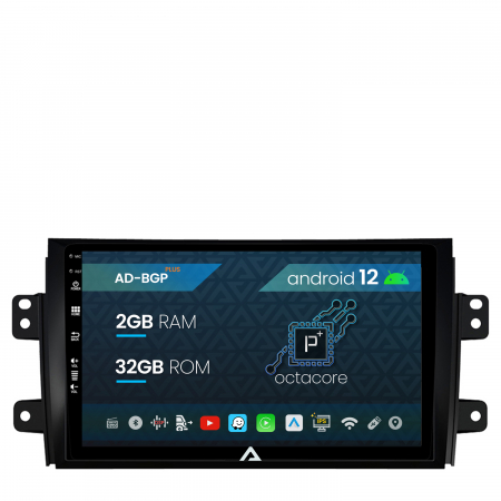 SX4 2005-2012 - Navigatie Suzuki SX4 / Fiat Sedici, Android 12, P-Octacore / 2GB RAM + 32GB ROM, 9 Inch - AD-BGP9002+AD-BGRKIT307