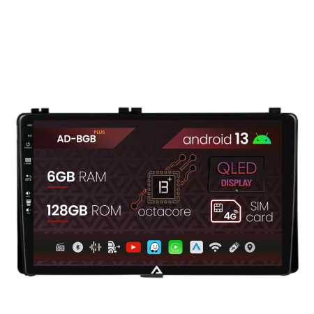 Auris 2016-&#62;&#62; - Navigatie Toyota Auris/ Corolla (2016-2018), Android 13, B-Octacore / 6GB RAM + 128GB ROM, 9 Inch - AD-BGB9006+AD-BGRKIT089AV2