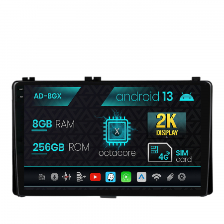 Auris 2016-&#62;&#62; - Navigatie Toyota Auris/ Corolla (2016+), Android 13, X-Octacore / 8GB RAM + 256GB ROM, 9.5 Inch - AD-BGX9008+AD-BGRKIT089AV2