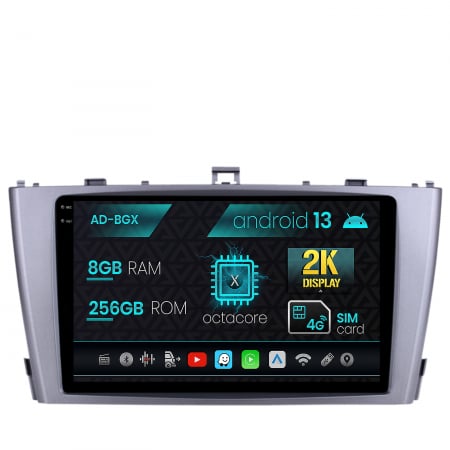 Navigații auto dedicate - Navigatie Toyota Avensis (2008-2015), Android 13, X-Octacore / 8GB RAM + 256GB ROM, 9.5 Inch - AD-BGX9008+AD-BGRKIT093