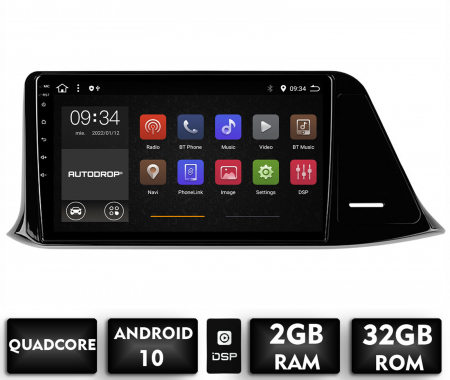 C-HR 2016 - &#62;&#62; - Navigatie Toyota C-HR (2016-2020), Android 12, E-Octacore / 2GB RAM + 32GB ROM, 9 Inch - AD-BGE9002+AD-BGRKIT074