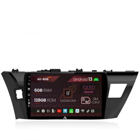 Navigații auto dedicate - Navigatie Toyota Corolla (2012-2016), Android 13, B-Octacore / 6GB RAM + 128GB ROM, 10.1 Inch - AD-BGB10006+AD-BGRKIT058