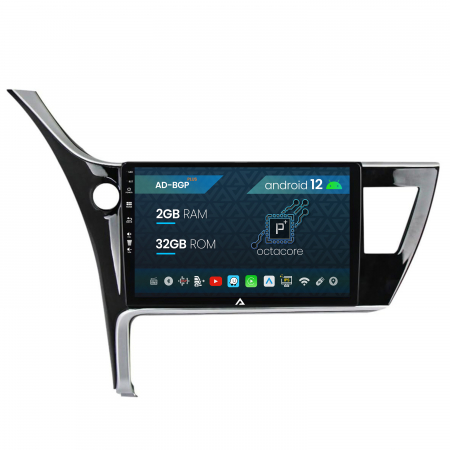 Navigații auto dedicate - Navigatie Toyota Corolla / Auris (2017-2020), Android 12, P-Octacore / 2GB RAM + 32GB ROM, 10.1 Inch - AD-BGP10002+AD-BGRKIT079