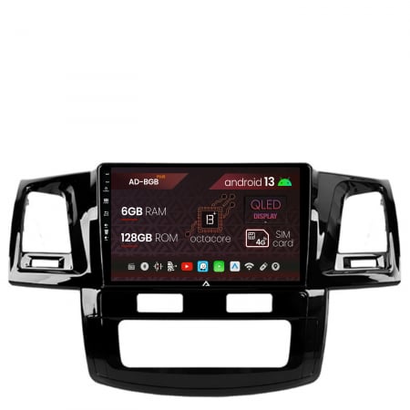 Navigații auto dedicate - Navigatie Toyota Hilux (2008-2014), Android 13, B-Octacore / 6GB RAM + 128GB ROM, 9 Inch - AD-BGB9006+AD-BGRKIT081