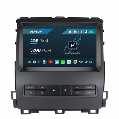 Prado J120 2002-2008 - Navigatie Toyota Prado J120 (2002 - 2010), Android 12, P-Octacore / 2GB RAM + 32GB ROM, 9 Inch - AD-BGP9002+AD-BGRKIT083V2