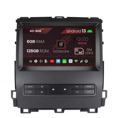 Prado J120 2002-2008 - Navigatie Toyota Prado J120 (2002 - 2010), Android 13, B-Octacore / 6GB RAM + 128GB ROM, 9 Inch - AD-BGB9006+AD-BGRKIT083V2