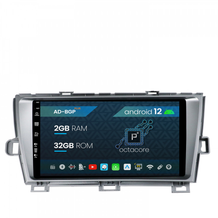 Prius 2005-2012 - Navigatie Toyota Prius (2009-2014), Android 12, P-Octacore / 2GB RAM + 32GB ROM, 9 Inch - AD-BGP9002+AD-BGRKIT089