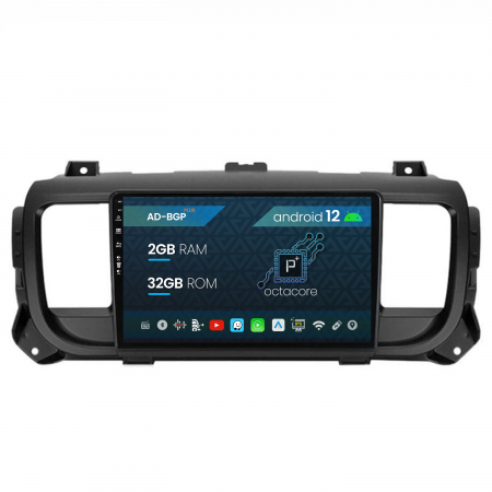 Proace 2016-2020 - Navigatie Toyota Proace (2016+), Android 12, P-Octacore / 2GB RAM + 32GB ROM, 9 Inch - AD-BGP9002+AD-BGRKIT065V2