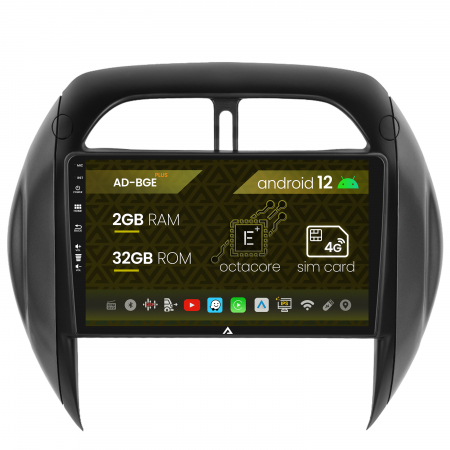 RAV4 2001-2005 - Navigatie Toyota RAV4 (2003-2005), Android 12, E-Octacore / 2GB RAM + 32GB ROM, 9 Inch - AD-BGE9002+AD-BGRKIT109V4