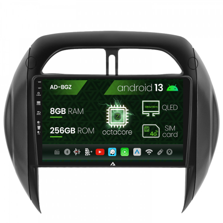 Toyota - Navigatie Toyota RAV4 (2003-2005), Android 13, Z-Octacore / 8GB RAM + 256GB ROM, 9 Inch - AD-BGZ9008+AD-BGRKIT109V4