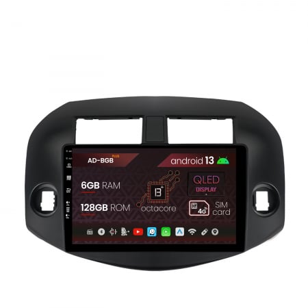 RAV4 2006-2012 - Navigatie Toyota RAV4 (2005-2013), Android 13, B-Octacore / 6GB RAM + 128GB ROM, 10.1 Inch - AD-BGB10006+AD-BGRKIT069B