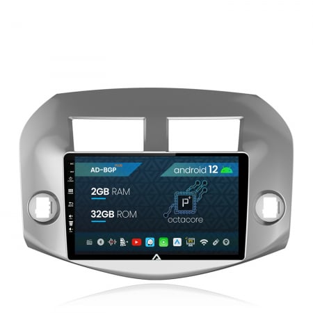 RAV4 2006-2012 - Navigatie Toyota RAV4 (2006-2013), Android 12, P-Octacore / 2GB RAM + 32GB ROM, 10.1 Inch - AD-BGP10002+AD-BGRKIT069A