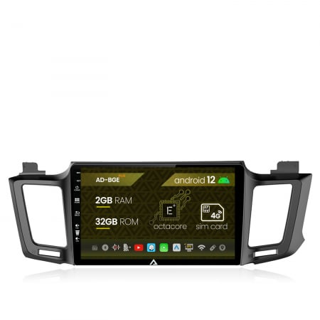 RAV4 2013-2018 - Navigatie Toyota RAV4 (2013-2018), Android 12, E-Octacore / 2GB RAM + 32GB ROM, 10.1 Inch - AD-BGE10002+AD-BGRKIT060