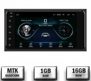 Daihatsu - Navigatie Toyota RAV4, Hilux, Android 10, P-Quadcore / 1GB RAM, 7 inch - AD-BGPTO2DIN