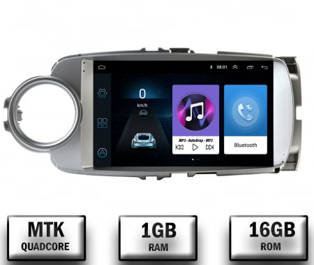Navigații auto dedicate - Navigatie Toyota Yaris (2010-2018), Android 10, P-Quadcore / 1GB RAM + 16GB ROM, 9 Inch - AD-BGP9001+AD-BGRKIT104