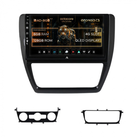 Navigații Volkswagen Jetta 2005-2018 - Navigatie Volkswagen Jetta (2005-2018), Android, B-Octacore / 6GB RAM + 128GB ROM, 10.1 Inch - AD-BGB10006+AD-BGRKIT002
