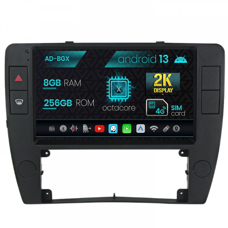 Navigații auto dedicate - Navigatie Volkswagen Passat B5/5.5 (1996-2005), Android 13, Z-Octacore / 8GB RAM + 256GB ROM, 9.5 Inch - AD-BGX9008+AD-BGRKIT25OLD