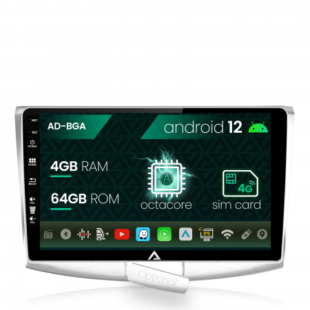 Nissan - [RESIGILAT] Navigatie Volkswagen Passat B6 / B7 / CC, Android 13, A-Octacore / 4GB RAM + 64GB ROM, 10.1 Inch - AD-BGA10004+AD-BGRKIT025RES
