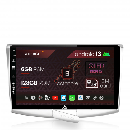 Navigații auto dedicate - Navigatie Volkswagen Passat B6 / B7 / CC, Android 13, B-Octacore / 6GB RAM + 128GB ROM, 10.1 Inch - AD-BGB10006+AD-BGRKIT025