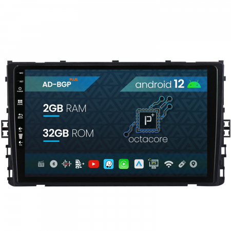 Polo 2018 - &#62;&#62; - Navigatie Volkswagen Polo (2018+), Android 12, P-Octacore / 2GB RAM + 32GB ROM, 9 Inch - AD-BGP9002+AD-BGRKIT041