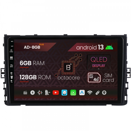 Polo 2018 - &#62;&#62; - Navigatie Volkswagen Polo (2018+), Android 13, B-Octacore / 6GB RAM + 128GB ROM, 9 Inch - AD-BGB9006+AD-BGRKIT035V2
