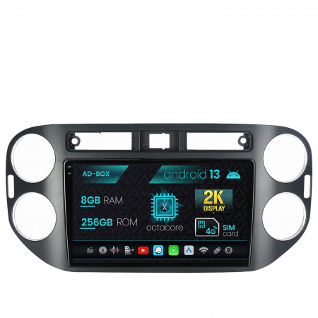 Volkswagen - Navigatie Volkswagen Tiguan (2010-2016), Android 13, X-Octacore / 8GB RAM + 256GB ROM, 9.5 Inch - AD-BGX9008+AD-BGRKIT035-1016