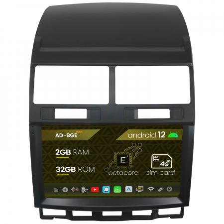 Navigații auto dedicate - Navigatie Volkswagen Touareg (2002-2011), Android 12, E-Octacore / 2GB RAM + 32GB ROM, 9 Inch - AD-BGE9002+AD-BGRKIT050