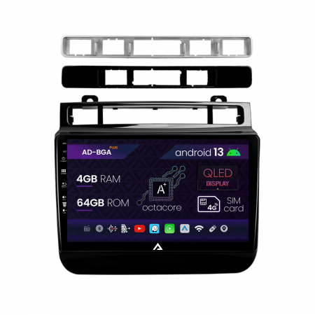 Navigații auto dedicate - Navigatie Volkswagen Touareg (2010-2018), Android 13, A-Octacore / 4GB RAM + 64GB ROM, 9 Inch - AD-BGA9004+AD-BGRKIT051