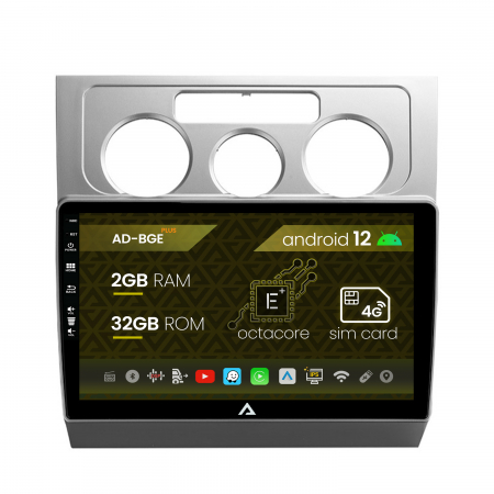 Navigații auto dedicate - Navigatie Volkswagen Touran (2003-2010), Android 12, E-Octacore / 2GB RAM + 32GB ROM, 10.1 Inch - AD-BGE10002+AD-BGRKIT054