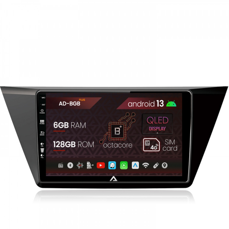 Touran 2016 - &#62;&#62; - Navigatie Volkswagen Touran (2016+), Android 13, B-Octacore / 6GB RAM + 128GB ROM, 10.1 Inch - AD-BGB10006+AD-BGRKIT032
