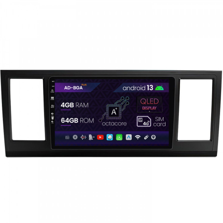 Navigații auto dedicate - Navigatie Volkswagen Transporter / Caravelle / Multivan T6 (2015+), Android 13, A-Octacore / 4GB RAM + 64GB ROM, 9 Inch - AD-BGA9004+AD-BGRKIT056V2
