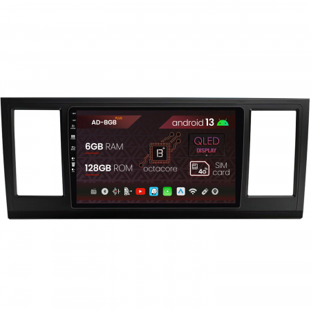 Volkswagen - Navigatie Volkswagen Transporter / Caravelle / Multivan T6 (2015+), Android 13, B-Octacore / 6GB RAM + 128GB ROM, 9 Inch - AD-BGB9006+AD-BGRKIT056V2