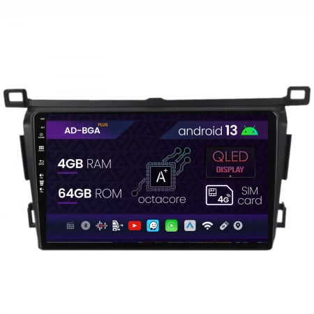RAV4 2013-2018 - Navitatie Toyota RAV4 (2013-2018), Android 13, A-Octacore / 4GB RAM + 64GB ROM, 9 Inch - AD-BGA9004+AD-BGRKIT092