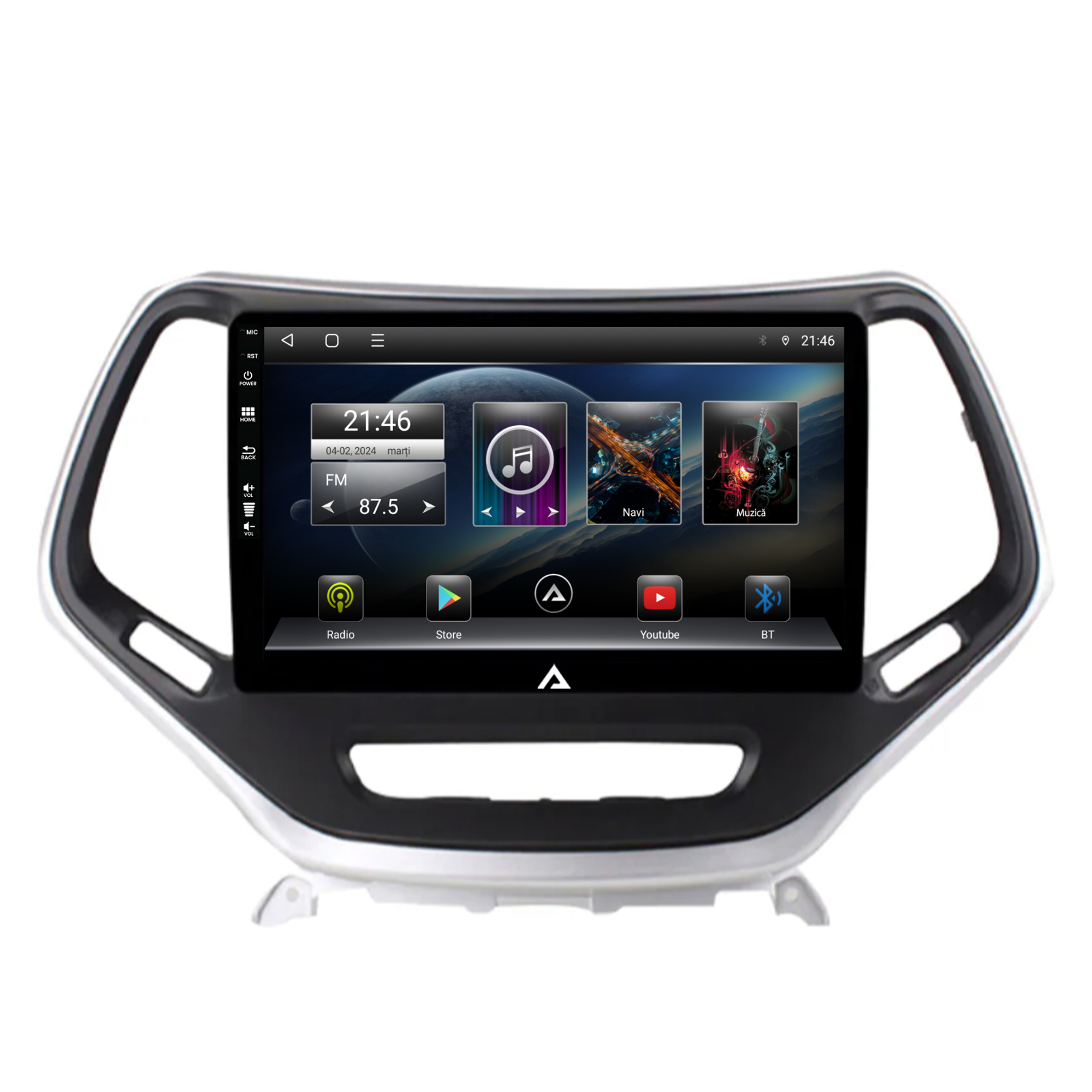 Navigation Jeep Grand Cherokee (2015+), Android, E-Octacore / 2GB RAM + 32GB ROM, 10.1 Inch - AD-BGE10002+AD-BGRKIT286 [1]