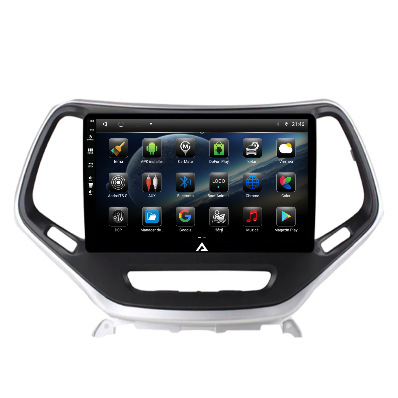 Navigation Jeep Grand Cherokee (2015+), Android, E-Octacore / 2GB RAM + 32GB ROM, 10.1 Inch - AD-BGE10002+AD-BGRKIT286 [2]