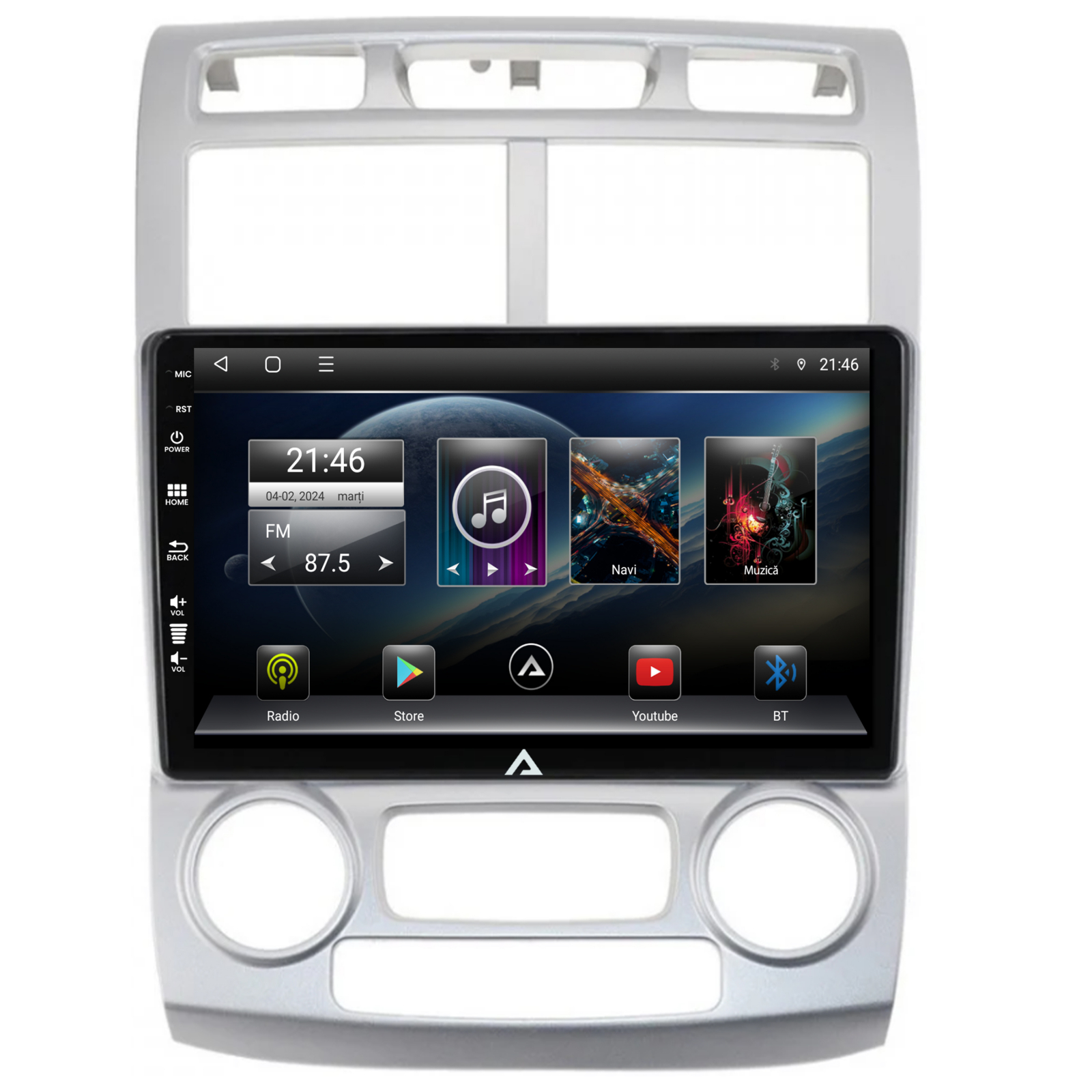 Navigatie Kia Sportage (2005-2010) M/AC, Android 12, P-Octacore/ 2GB RAM + 32GB ROM, 9 Inch - AD-BGP9002+AD-BGRKIT148 [2]
