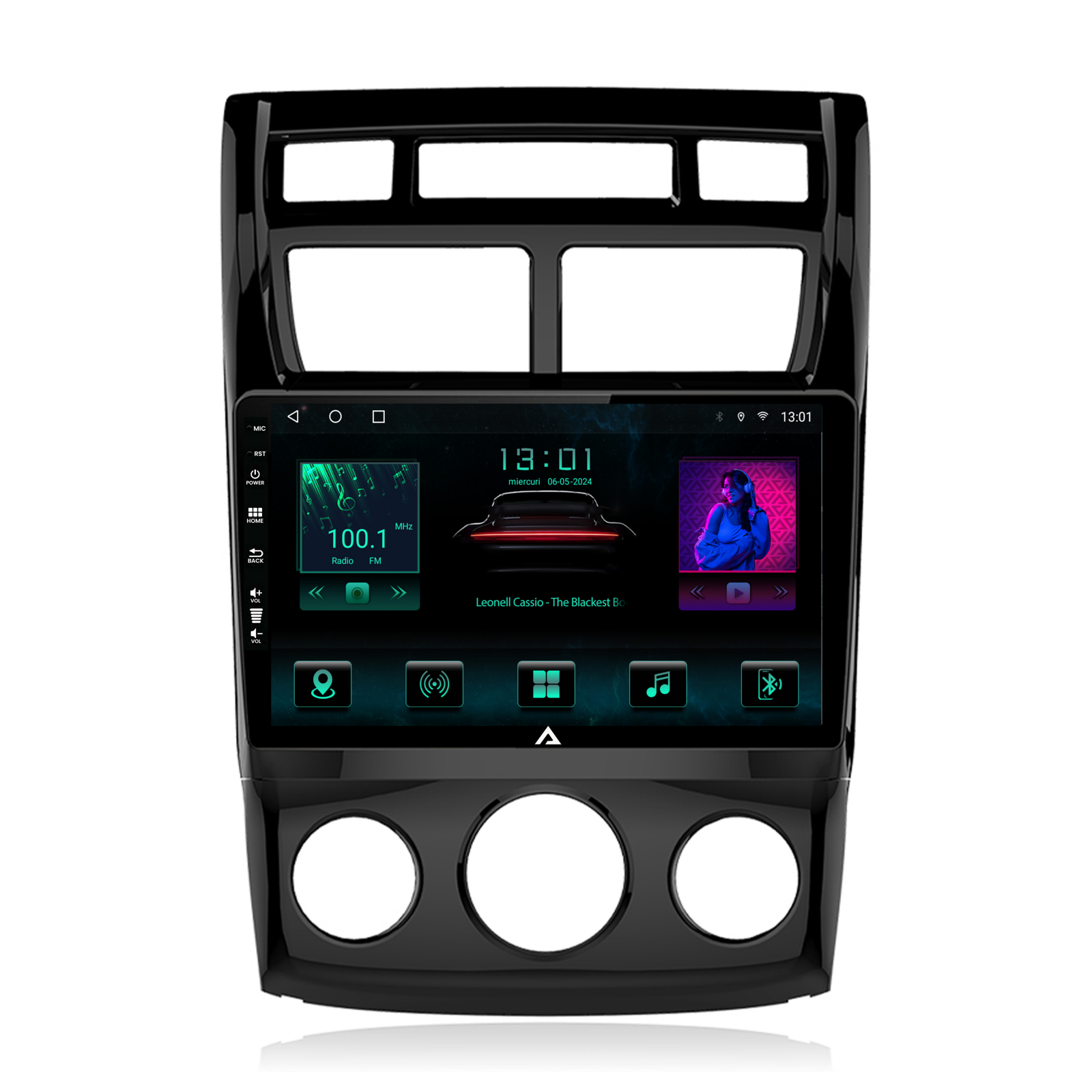 Navigatie Kia Sportage (2005-2010) M/AC, Android 13, A-Octacore / 4GB RAM + 64GB ROM, 9 Inch - AD-BGA9004+AD-BGRKIT148S [3]