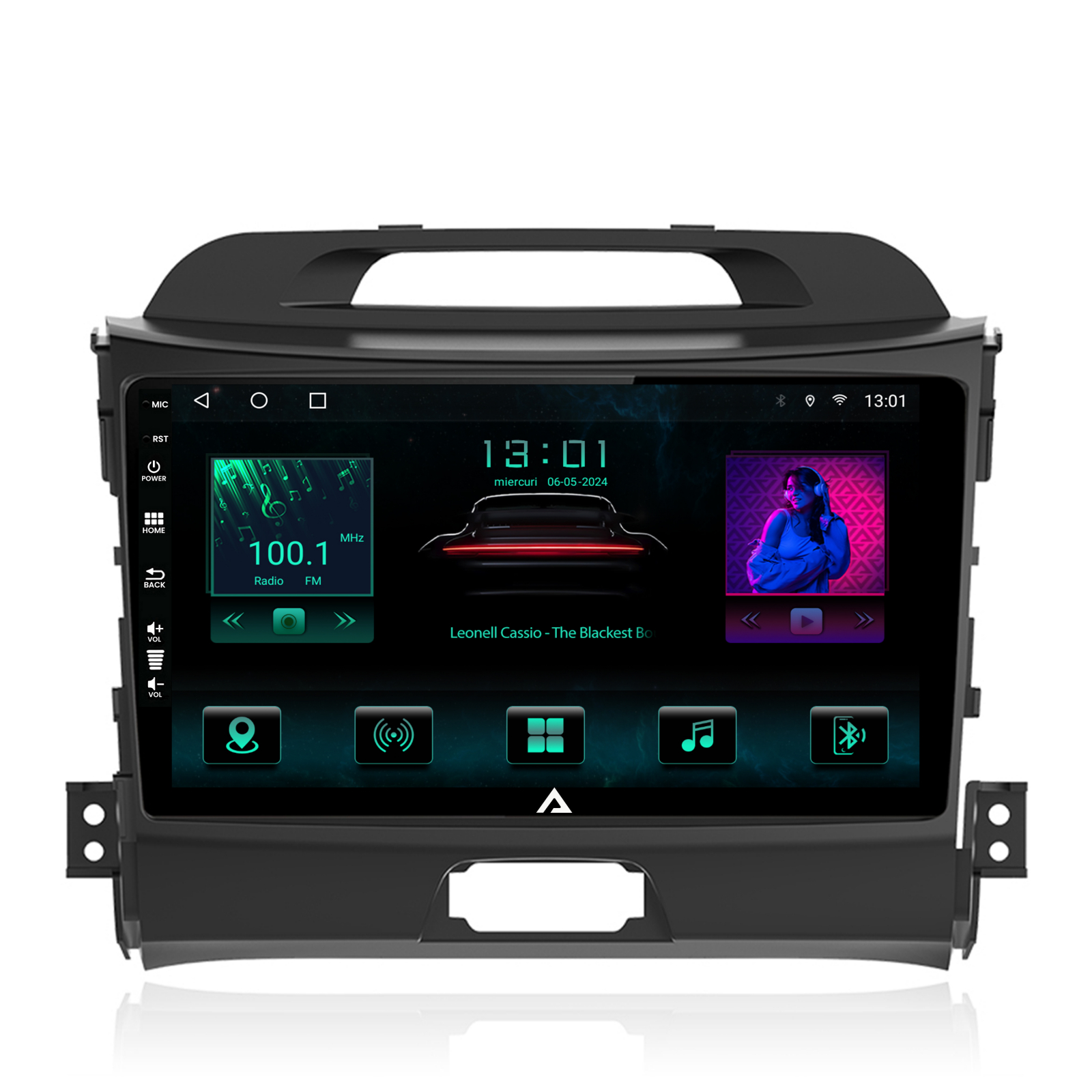 Navigatie Kia Sportage (2010-2016), Android 13, A-Octacore / 4GB RAM + 64GB ROM, 9 Inch - AD-BGA9004+AD-BGRKIT146 [3]