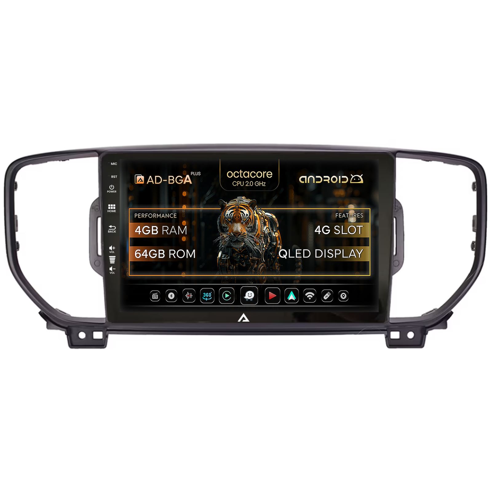 Navigáció Kia Sportage (2016-2018), Android, A-Octacore / 4GB RAM + 64GB ROM, 9 Inch - AD-BGA9004+AD-BGRKIT150V2-B [0]