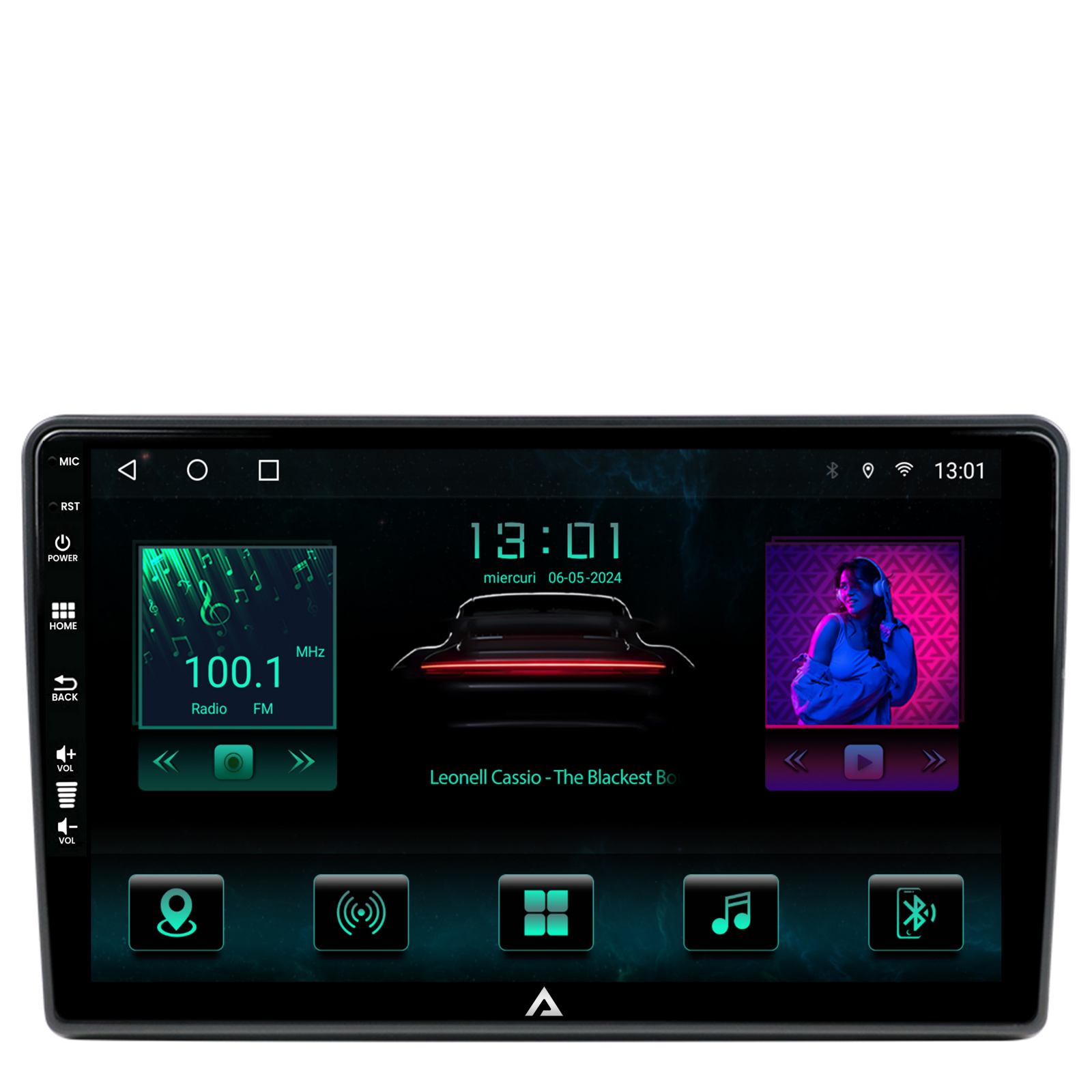 Navigatie VW Transporter / Caravelle / Multivan T5 (2003-2009), Android, A-Octacore / 4GB RAM + 64GB ROM, 10.1 Inch - AD-BGA10004+AD-BGRKIT443-T5 [1]