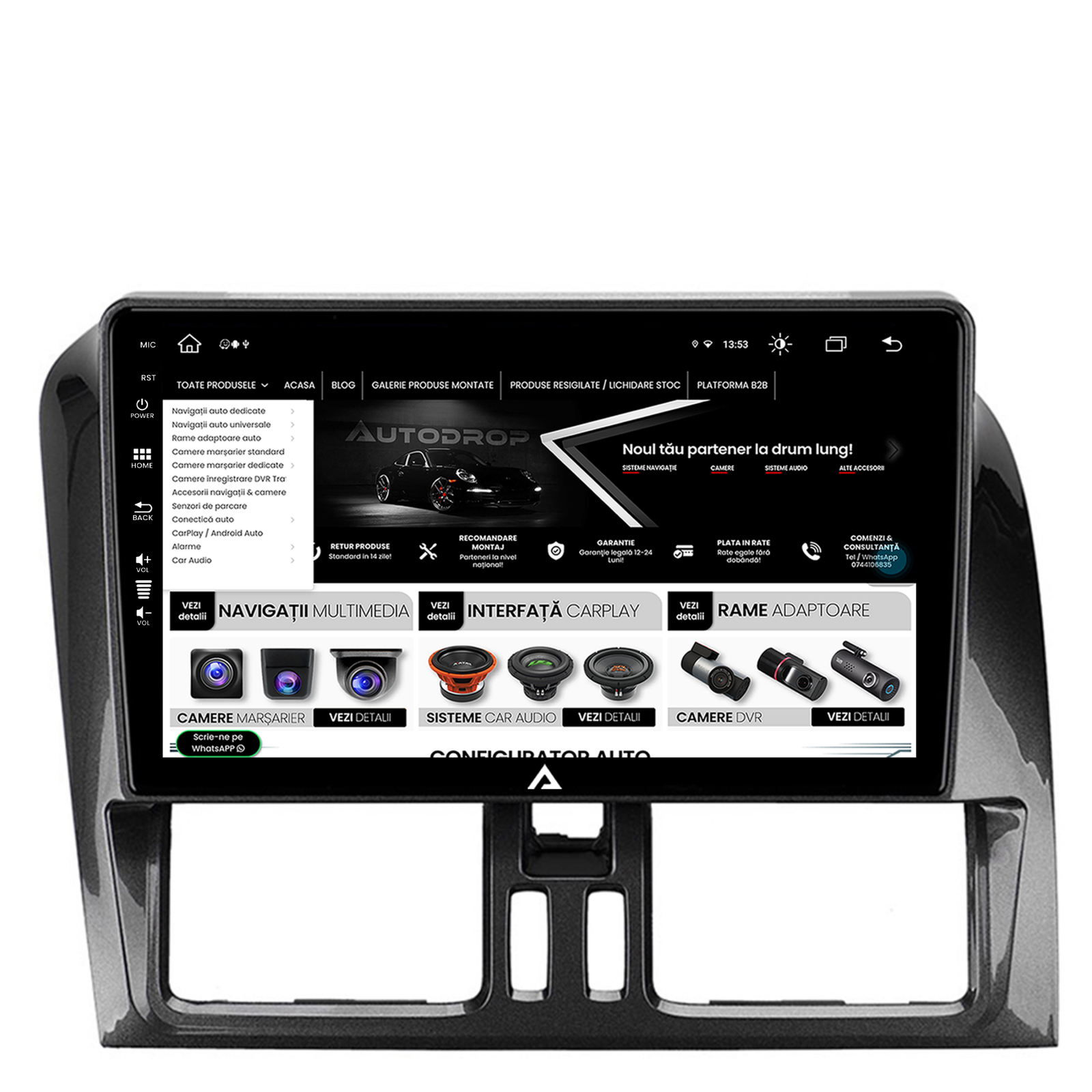 Navigatie Volvo XC60 (2013-2017), Android, Z-Octacore / 8GB RAM + 256GB ROM, 9 Inch - AD-BGZ9008+AD-BGRKIT400-1317 [3]